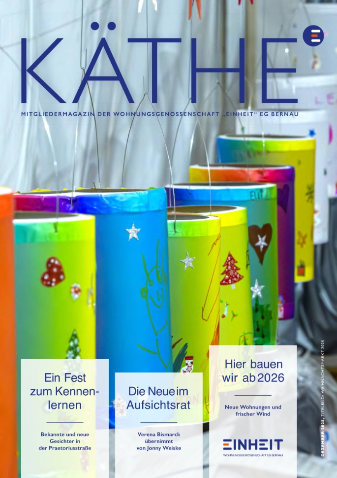 Mitgliedermagazin 01/2022 der WG Einheit Bernau